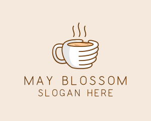 Hand Coffee Cup  logo design