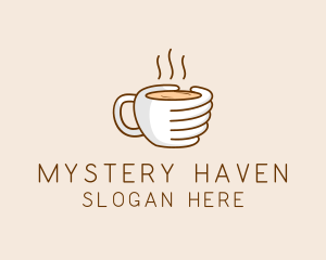 Hand Coffee Cup  logo design