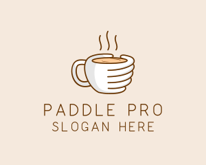 Hand Coffee Cup  logo design