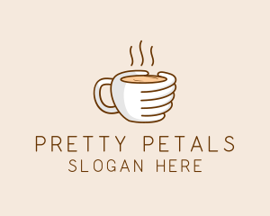 Hand Coffee Cup  logo design