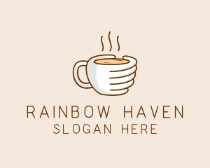 Hand Coffee Cup  logo design