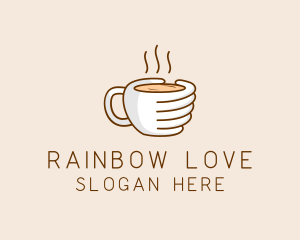 Hand Coffee Cup  logo design