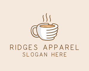 Hand Coffee Cup  logo design