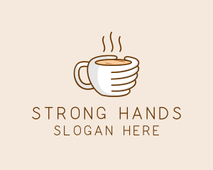 Hand Coffee Cup  logo design