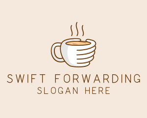 Hand Coffee Cup  logo design