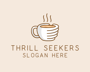 Hand Coffee Cup  logo design