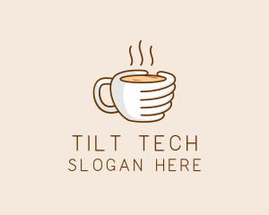 Hand Coffee Cup  logo design