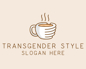 Hand Coffee Cup  logo design