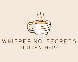 Hand Coffee Cup  logo design