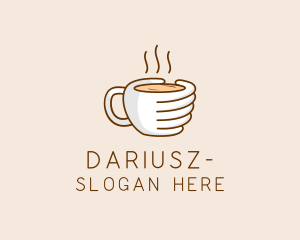 Hand Coffee Cup  logo design