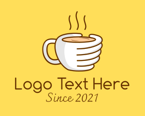 Coffee Cup - Hand Coffee Cup logo design