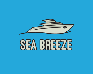 Grey Sailing Yacht logo design