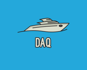 Speedboat - Grey Sailing Yacht logo design