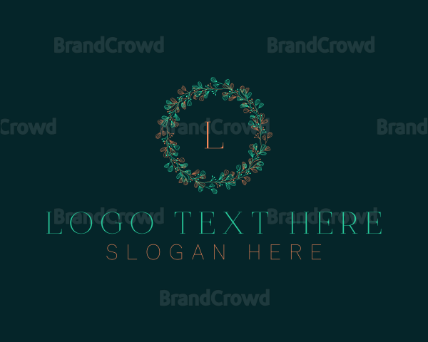 Christmas Wreath Decor Logo