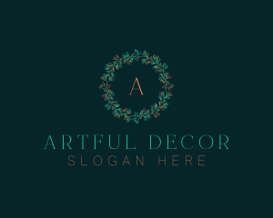 Christmas Wreath Decor logo design