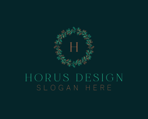 Christmas Wreath Decor logo design