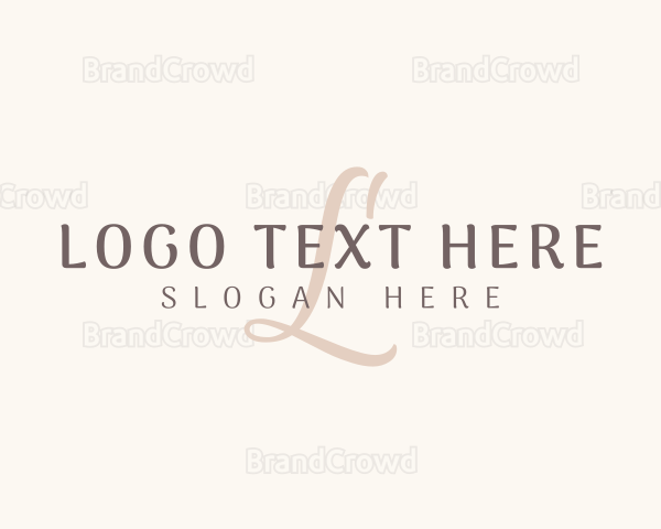 Beauty Elegant Cursive Logo