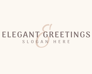 Beauty Elegant Cursive logo design