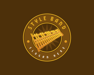 Xylophone Musical Instrument logo design