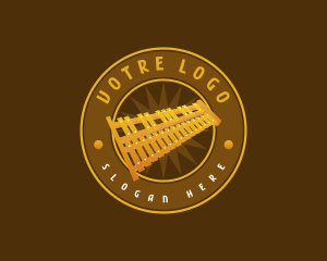 Aerophone - Xylophone Musical Instrument logo design