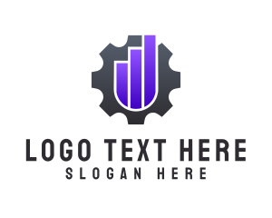 Tool - Engineer Gear Graph logo design