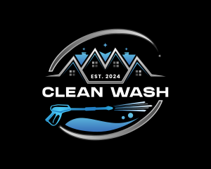 Pressure Wash Cleaning logo design