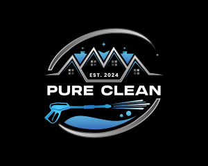 Pressure Wash Cleaning logo design