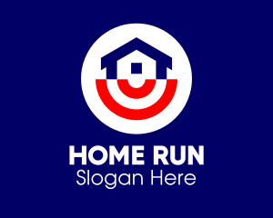 American Real Estate Home logo design