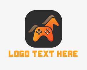 Gamer Youtuber - Horse Game Controller logo design