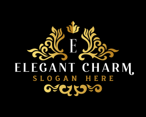 Elegant Ornament Crest logo design