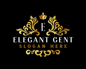 Elegant Ornament Crest logo design