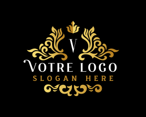 Vip - Elegant Ornament Crest logo design