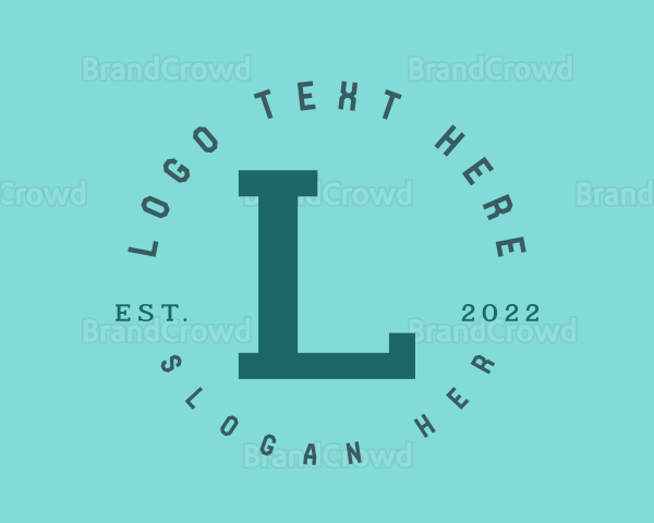 Retro Digital Lettermark Logo