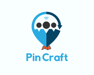 Pin - Map Pin logo design