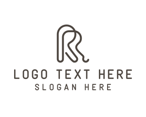 Letter R - Generic Monoline Brand Letter R logo design