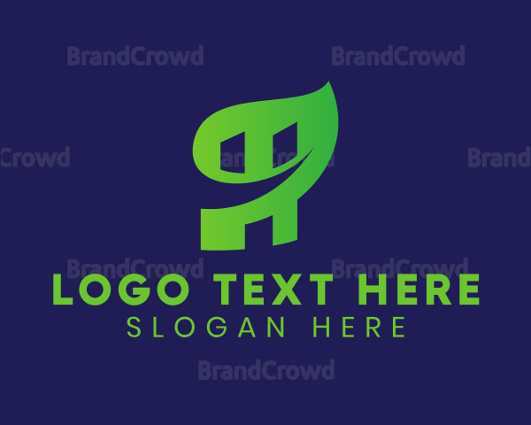 Leaf Eco Letter H Logo