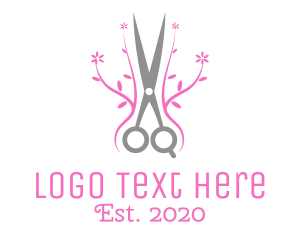 salon logo scissors