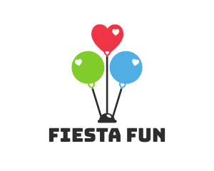 Party - Balloon Birthday Party logo design