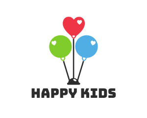 Balloon Birthday Party logo design