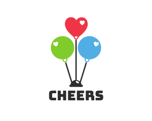 Balloon Birthday Party logo design