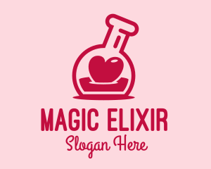 Potion - Love Potion Flask logo design