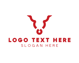 Bull - Bull Nose Ring logo design