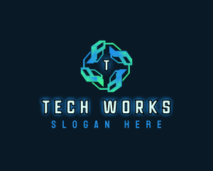 Network Tech App logo design