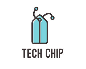 Microchip - Circuit Price Tag logo design