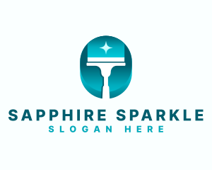 Squeegee Sparkle Clean logo design