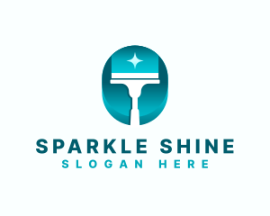 Squeegee Sparkle Clean logo design