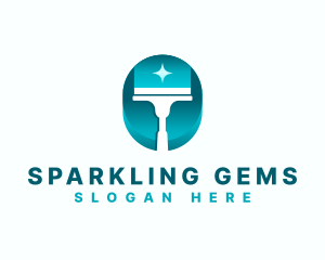 Squeegee Sparkle Clean logo design