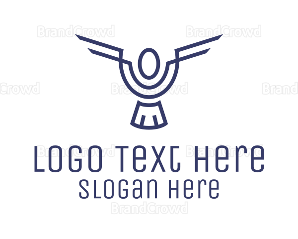 Geometric Dove Bird Logo