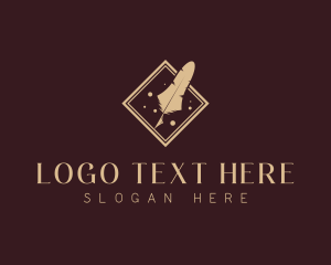 Stationery - Publisher Writing Feather logo design