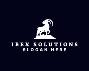 Ibex Goat Ram logo design